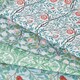 image 7 of Homescapes Set of 4 Light Green William Morris Fat Quarters Green