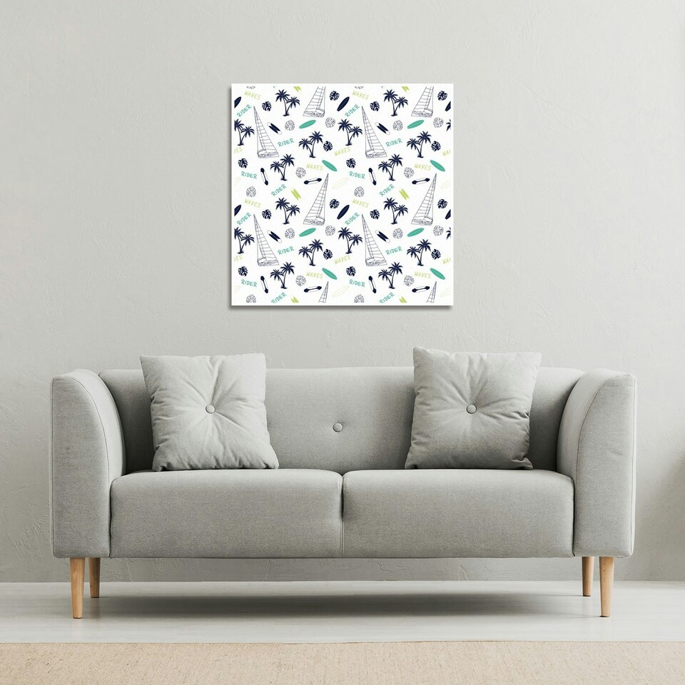 image 1 of Waves Rider (Canvas Print) 101 x 101 x 4cm