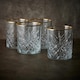 image 2 of Timeless Tumbler With Gold Rim Whiskey Glasses Cocktails 420ml | Clear | Clear | Set of 8