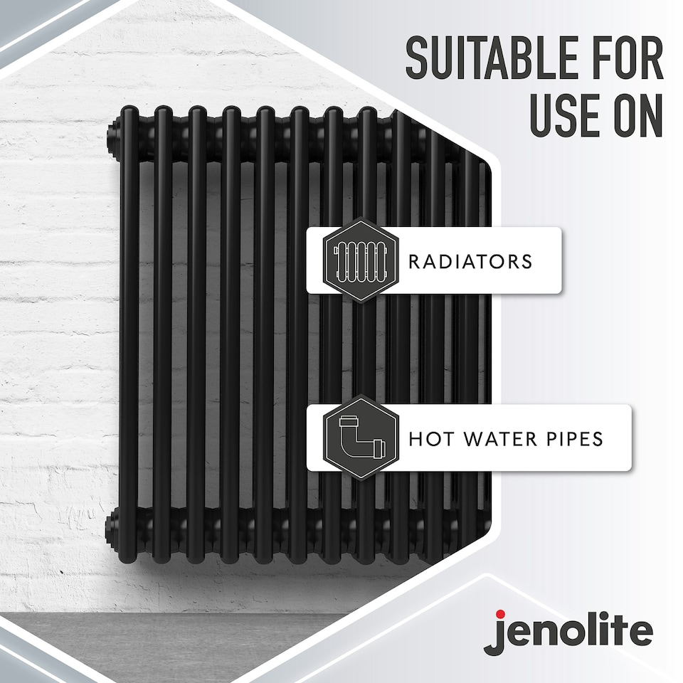 image 1 of Jenolite Directorust Radiator Enamel Paint - Black Gloss - 400ml Spray Can
