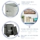 image 2 of Harbour Housewares 4 Piece Grey Vintage Metal Utility Canisters Set Utility Storage Utility Containers Storage Box Storage Container