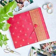 Large Sari Fabric Photo Album