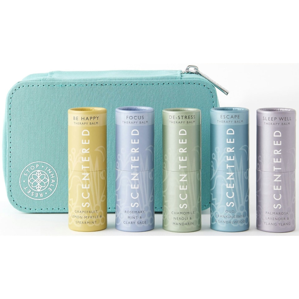 image 1 of Scentered Aromatherapy Ultimate Balm/Wellness Collection And Silk Eye Mask