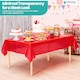 image 7 of Disposable Plastic Table Cover, Table Liner - 54" x 72"