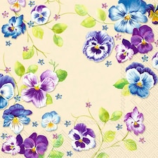 IHR Lunch Napkins Paula Cream    33cm 3ply 20 Pack