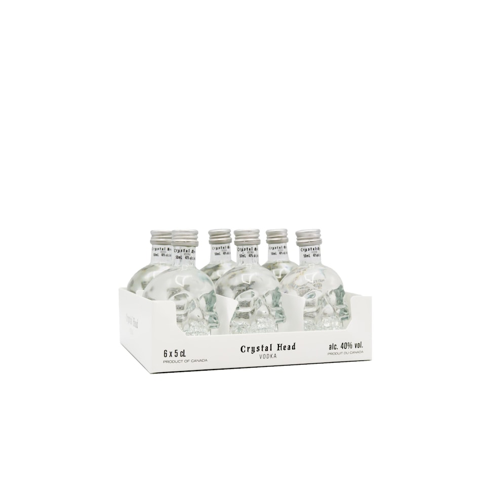 Crystal Head - Original Vodka Miniatures (6 x 5cl) (Dan Aykroyd)