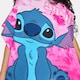 image 5 of OHS x Stitch Kids Beach Towel Hooded Poncho Absorbent Quick Dry | Pink | Poncho - Pink