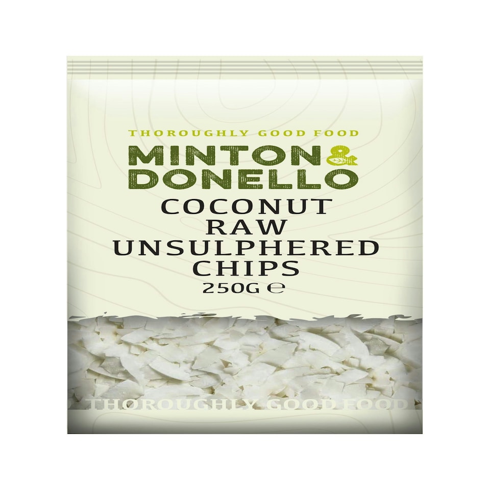 image 1 of Minton & Donello Raw Unsulphured Coconut Chips 6 x 250g | Multi