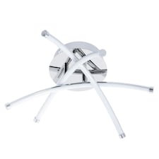 BHS Aalto LED Cross Arm Ceiling Light | Silver | Chrome | 1