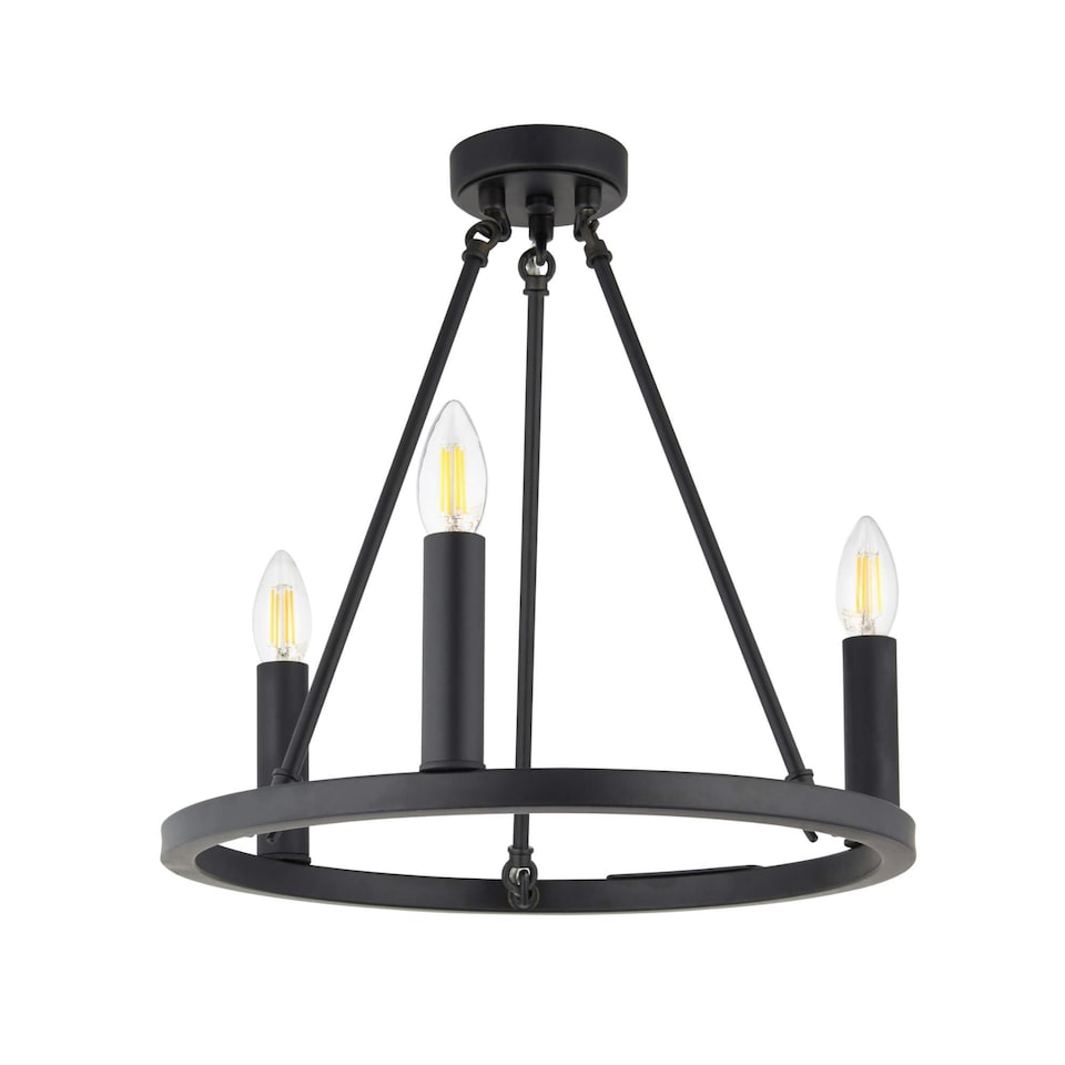 image 1 of Parley 3 Light - Black Pendant