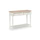 image 3 of Grey Lacquered Console Table with 2 Drawers Grey