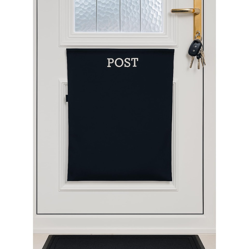 image 1 of Letter Box Catcher [Grey] - Post Catcher for Letterboxes Indoor, No Tools or Screws Needed - 52 x 40 cm Dog Proof Mail Catchers Bag, Grey Letter Box for Front Door