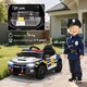 image 5 of AIYAPLAY Kids Electric Car, 12V Battery Powered Police Ride on Car with Remote Control, Music, Horn, Siren, Flashing Lights, Children Electric Vehicle for 3-5 Years