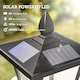 image 4 of Outsunny Outdoor Garden Solar Light with Base IP44 Optical Control Dimmable