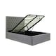 image 1 of Wilson Grey Fabric Ottoman Bed And Quartz 1000 Pocket Sprung Mattress Double N/A