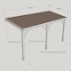 image 5 of Felt Shingle Roof Car Port 3 Post - Wood - L250 x W434 cm - Rustic Brown | Brown