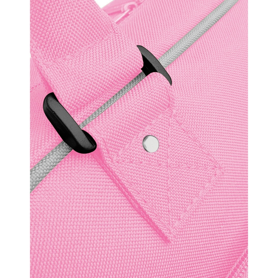 image 1 of Bagbase Piped Messenger Bag - Classic Pink/Light Grey - One Size Pink