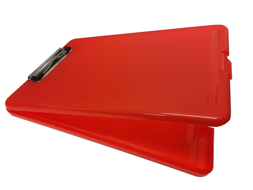 image 1 of A4 Red Clipboard Box File - Storage Filing Case