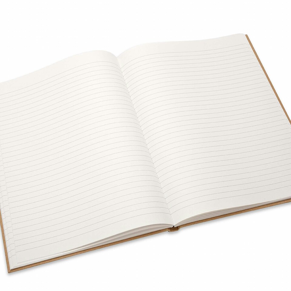 image 1 of Rhino A4 Recycled 160 Page 8mm Lined Casebound Book