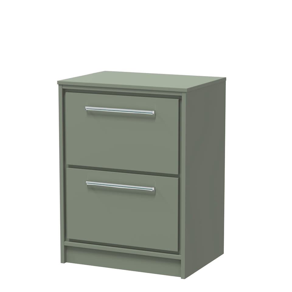 image 1 of Balterley Framed Design Floor Standing 2 Drawer Vanity with Worktop | Green | Reed Green | 818 x 605 x 460mm