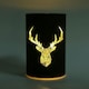 image 4 of 17cm Christmas Decorated Vase Led Black Glass Vase / Stags Head