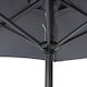 image 4 of Charles Bentley 2m Garden Patio Market Umbrella Crank Function - Grey