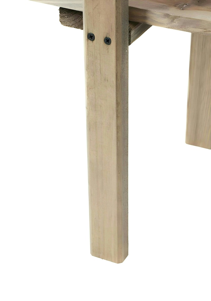 image 1 of Lacewing Wooden 2 Tier Greenhouse Staging Shelving Bench Collapsible 122cm