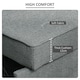 image 6 of HOMCOM 2 Seater Pull Out Sofa Bed, Fabric Click Clack Sofa Bed with Wood Legs, Convertible Sleeper Couch for Living Room, Guest Room, Grey