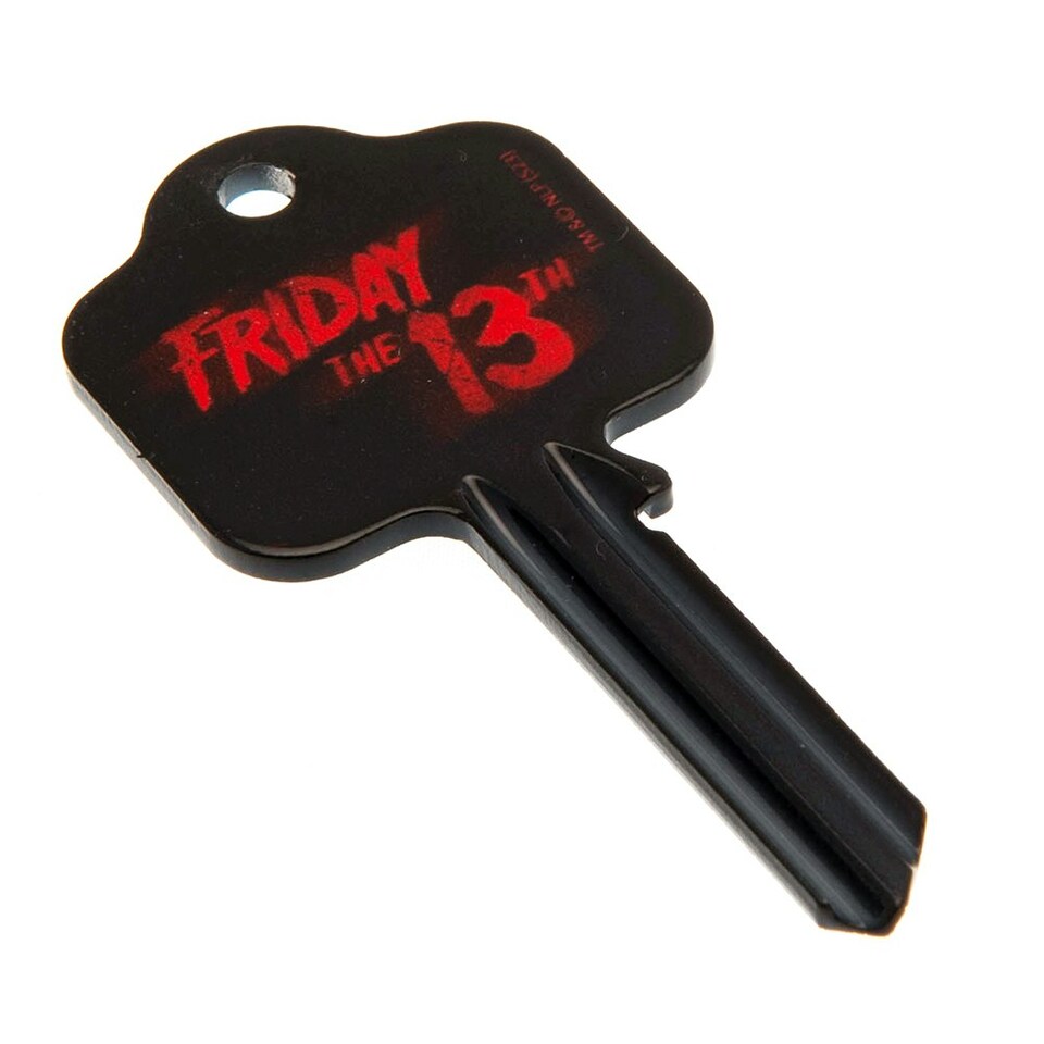 image 1 of Friday The 13th Blank Key - Black/Red/Silver - One Size