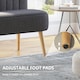 image 6 of HOMCOM Linen-Feel Double Sofa w/ Wood Frame Padding Back, Dark Grey