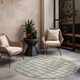 image 3 of Ted Baker Indoor Outdoor Crouch Round Abstract Rug
