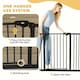 image 5 of PawHut Adjustable Safety Gate w/ 1 Extensions and Four Adjustable Screws, Black