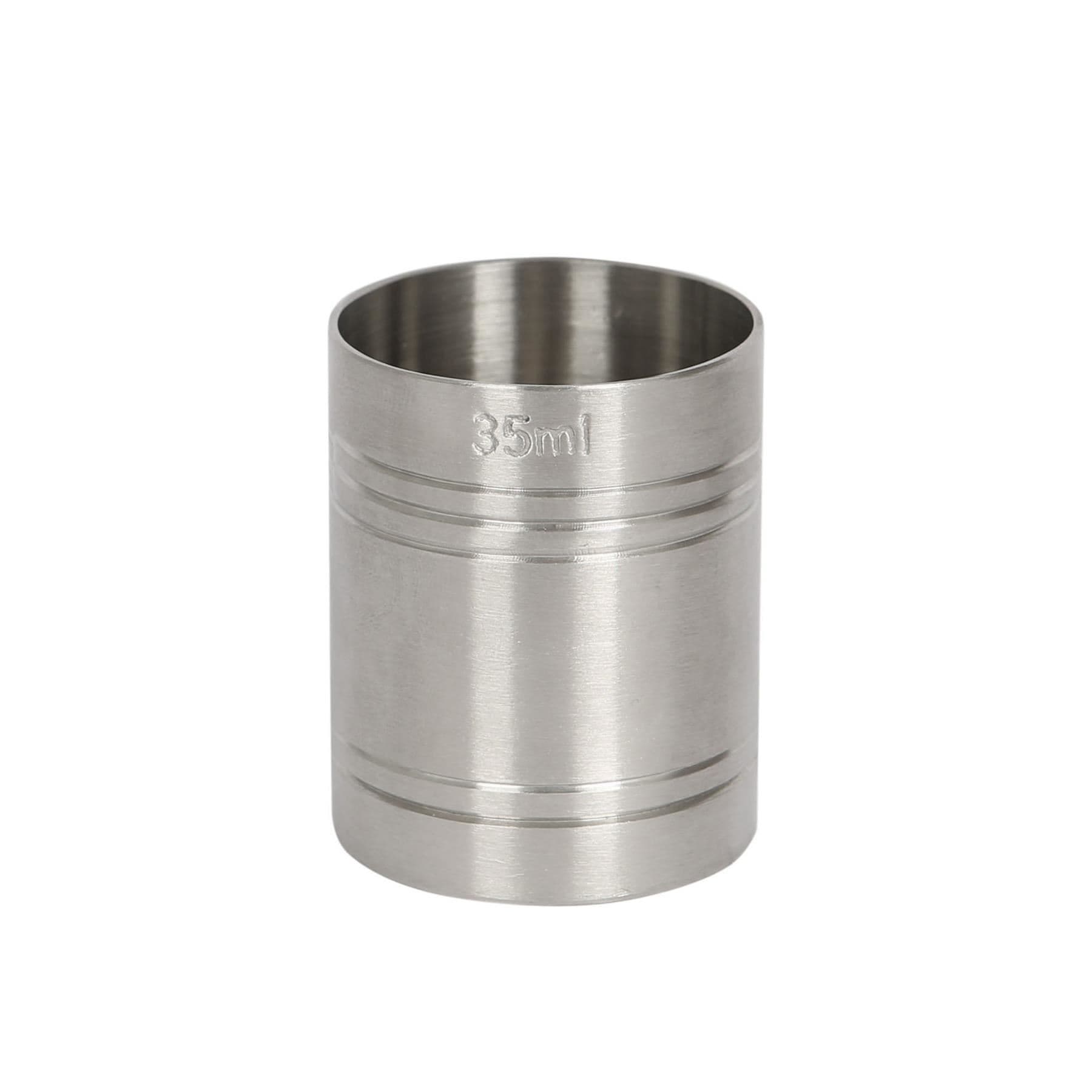 Rink Drink Stainless Steel Thimble Measure - 35ml Silver Silver