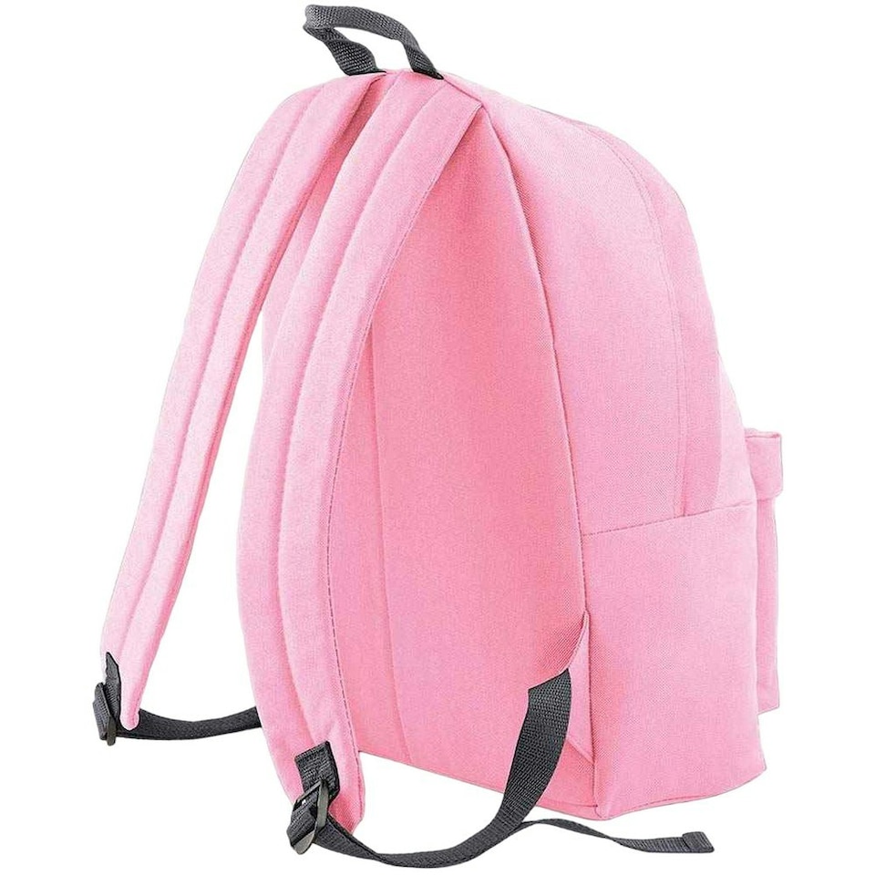 image 1 of Bagbase Original Plain Backpack - Classic Pink/Graphite Grey - One Size