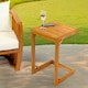 image 2 of Outdoor Side Table – FSC-Certified Acacia Hardwood Brown | Natural
