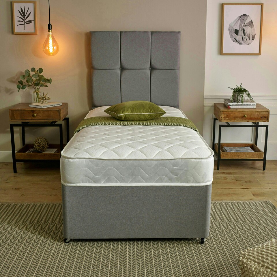 image 1 of Cooltouch Plus Max-Coil Pocket Spring Mattress - 18cm Deep, Medium Firm White | Single