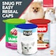 image 6 of SOL 6pk Plastic Can Lids for Tin Can – Silicone Tin Covers for Food Storage