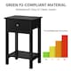 image 5 of Yaheetech Bedside Table  with Drawer Black