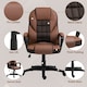 image 4 of HOMCOM Executive Office Chair High Back Computer Chair with Armrests Brown