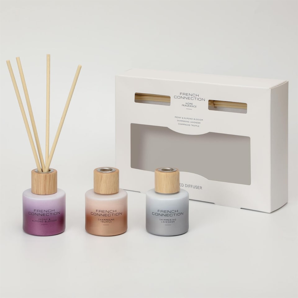 image 1 of French Connection Metallic Collection Shimmering Lavender Reed Diffuser 100ml
