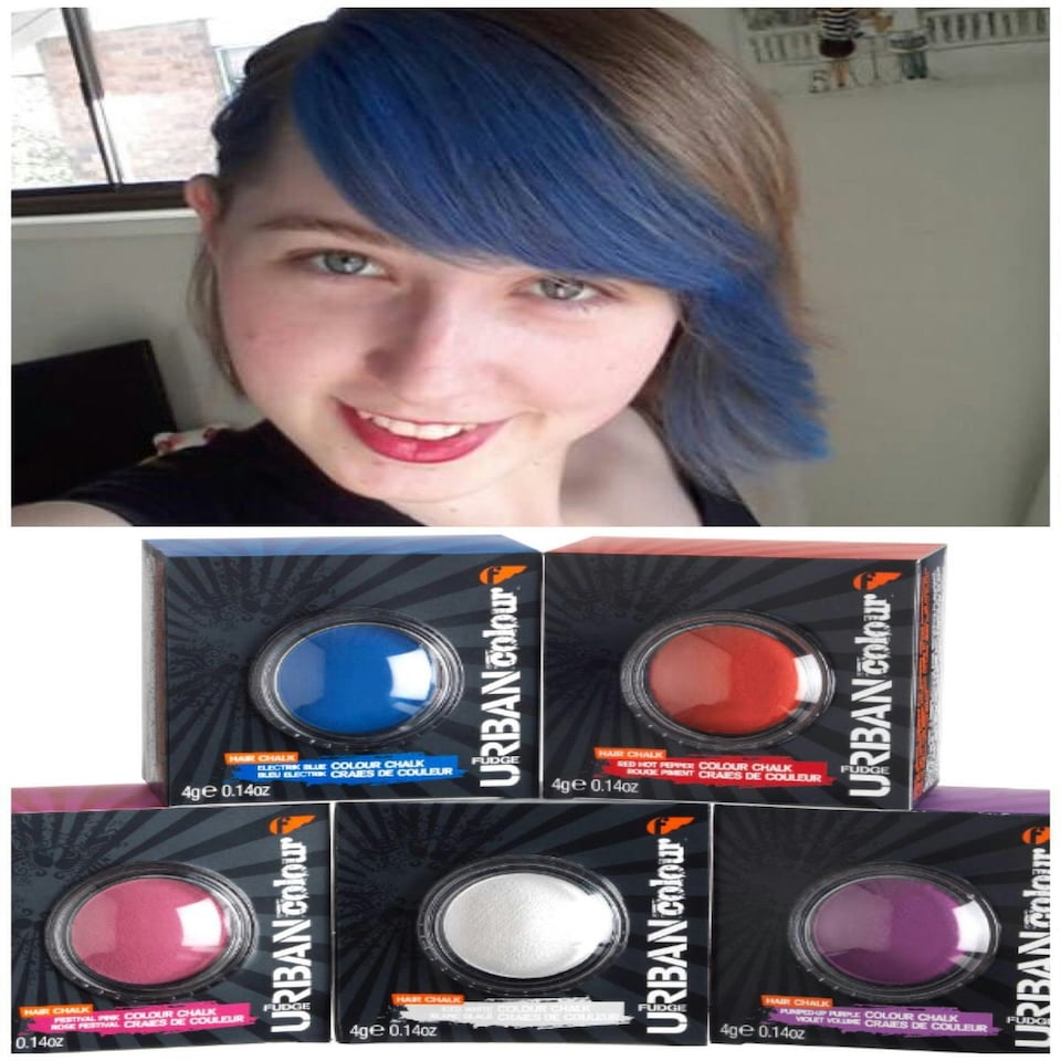image 1 of Fudge Urban Colour Hair Chalk Vibrant Red Hot Pepper Temporary Pastel Shades 4G