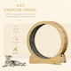 image 2 of PawHut Cat Exercise Wheel, 30 inch Running Treadmill with Brake, Natural