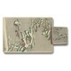image 1 of Set Of 12 Placemat And Coaster Set With Designer Artwork Wood Bottom