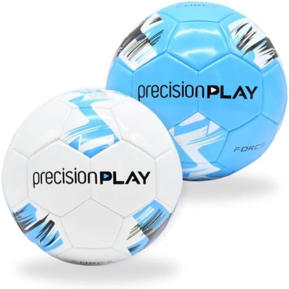 image 1 of PrecisionPLAY Force Football - 5 - White/Fluo Blue/Black - PrecisionPLAY - PPF000205 White