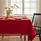 image 1 of Rectangle Wipe Clean Table Cloth, Polyester Table Cover - 52x70 Inch