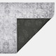 image 3 of OHS Flat Vintage Washed Carpet Floor Rug, 120x170cm - Grey