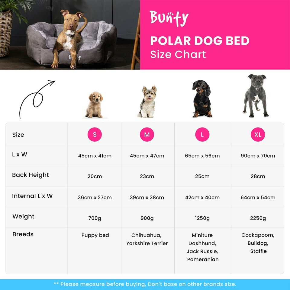 image 1 of Bunty Polar Dog Bed Brown | L