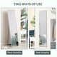 image 4 of HOMCOM Full Length Mirror Wall-Mounted, 160  40 cm Freestanding Rectangle Dressing Mirror for Bedroom, Living Room, Silver Frame