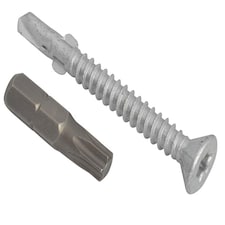 Forgefix Techfast Roofing Screw Timber - Steel Light Section 4.8 X 38Mm Pack 100