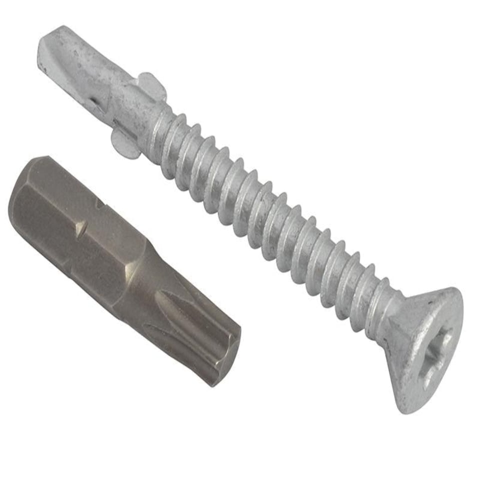 Forgefix Techfast Roofing Screw Timber - Steel Light Section 4.8 X 38Mm Pack 100